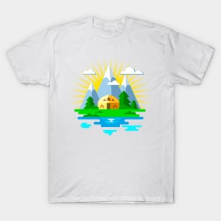 Yurt on the nature T-Shirt